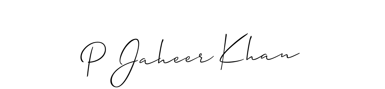 if you are searching for the best signature style for your name P Jaheer Khan. so please give up your signature search. here we have designed multiple signature styles  using Allison_Script. P Jaheer Khan signature style 2 images and pictures png