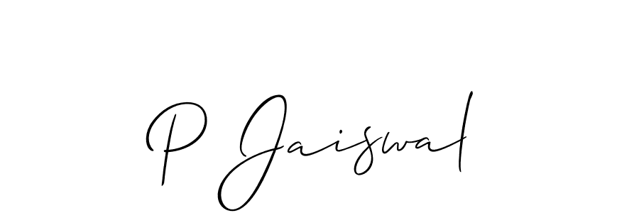 Make a beautiful signature design for name P Jaiswal. Use this online signature maker to create a handwritten signature for free. P Jaiswal signature style 2 images and pictures png