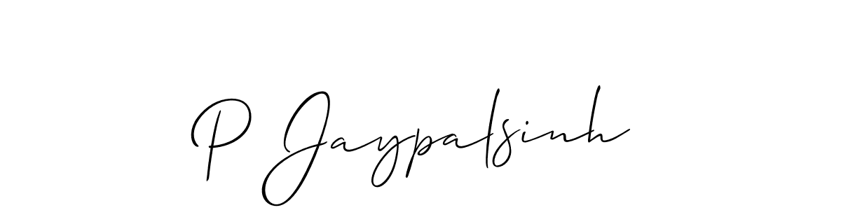 if you are searching for the best signature style for your name P Jaypalsinh. so please give up your signature search. here we have designed multiple signature styles  using Allison_Script. P Jaypalsinh signature style 2 images and pictures png