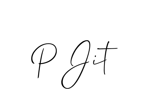 Make a beautiful signature design for name P Jit. Use this online signature maker to create a handwritten signature for free. P Jit signature style 2 images and pictures png