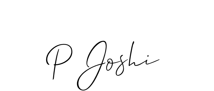 Make a short P Joshi signature style. Manage your documents anywhere anytime using Allison_Script. Create and add eSignatures, submit forms, share and send files easily. P Joshi signature style 2 images and pictures png