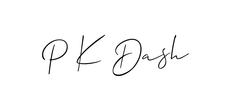 Best and Professional Signature Style for P K Dash. Allison_Script Best Signature Style Collection. P K Dash signature style 2 images and pictures png