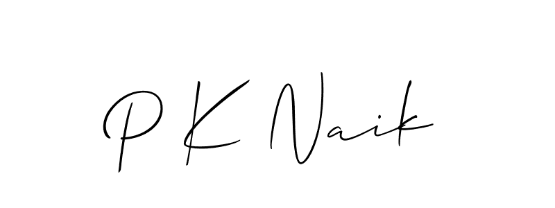 How to Draw P K Naik signature style? Allison_Script is a latest design signature styles for name P K Naik. P K Naik signature style 2 images and pictures png