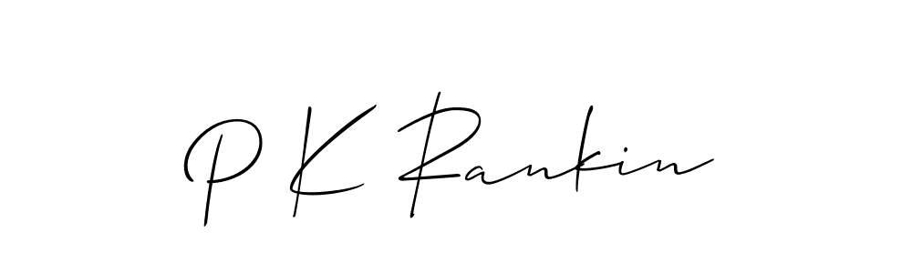 if you are searching for the best signature style for your name P K Rankin. so please give up your signature search. here we have designed multiple signature styles  using Allison_Script. P K Rankin signature style 2 images and pictures png
