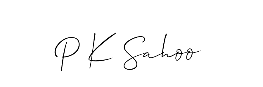 Design your own signature with our free online signature maker. With this signature software, you can create a handwritten (Allison_Script) signature for name P K Sahoo. P K Sahoo signature style 2 images and pictures png