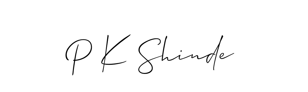 if you are searching for the best signature style for your name P K Shinde. so please give up your signature search. here we have designed multiple signature styles  using Allison_Script. P K Shinde signature style 2 images and pictures png