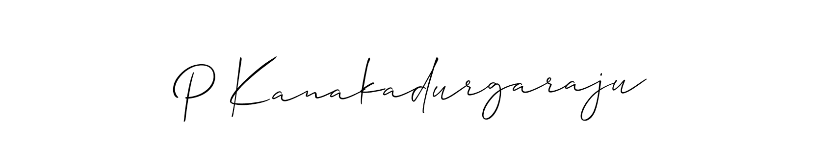 Make a short P Kanakadurgaraju signature style. Manage your documents anywhere anytime using Allison_Script. Create and add eSignatures, submit forms, share and send files easily. P Kanakadurgaraju signature style 2 images and pictures png