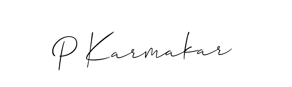 It looks lik you need a new signature style for name P Karmakar. Design unique handwritten (Allison_Script) signature with our free signature maker in just a few clicks. P Karmakar signature style 2 images and pictures png