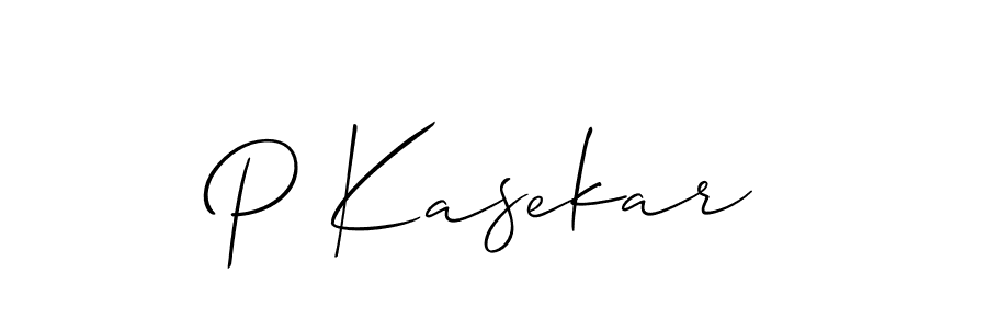 Best and Professional Signature Style for P Kasekar. Allison_Script Best Signature Style Collection. P Kasekar signature style 2 images and pictures png