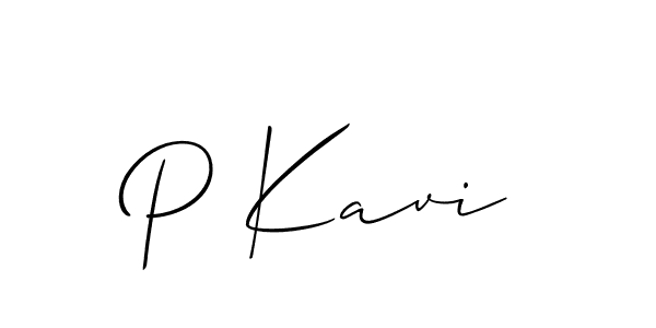 How to Draw P Kavi signature style? Allison_Script is a latest design signature styles for name P Kavi. P Kavi signature style 2 images and pictures png