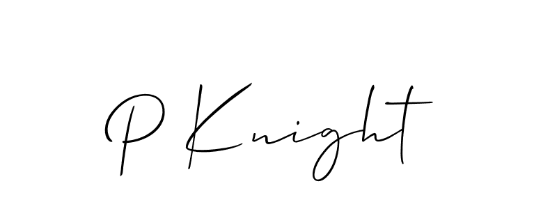 P Knight stylish signature style. Best Handwritten Sign (Allison_Script) for my name. Handwritten Signature Collection Ideas for my name P Knight. P Knight signature style 2 images and pictures png