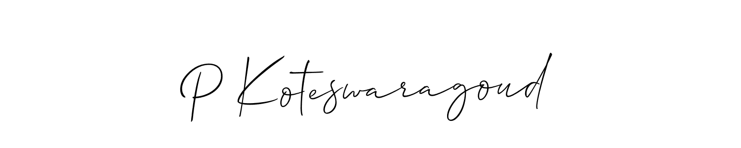 This is the best signature style for the P Koteswaragoud name. Also you like these signature font (Allison_Script). Mix name signature. P Koteswaragoud signature style 2 images and pictures png
