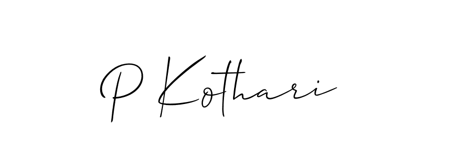 Here are the top 10 professional signature styles for the name P Kothari. These are the best autograph styles you can use for your name. P Kothari signature style 2 images and pictures png