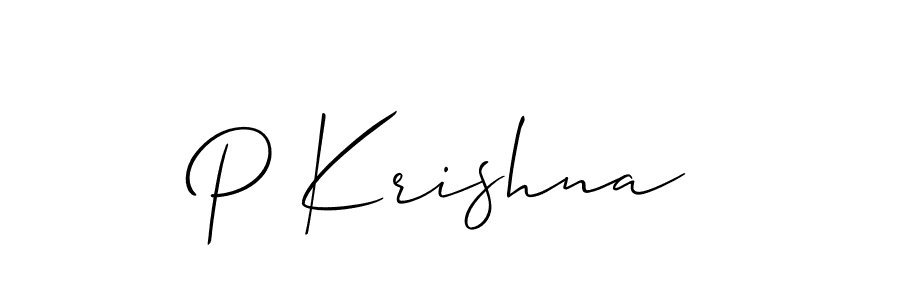 It looks lik you need a new signature style for name P Krishna. Design unique handwritten (Allison_Script) signature with our free signature maker in just a few clicks. P Krishna signature style 2 images and pictures png