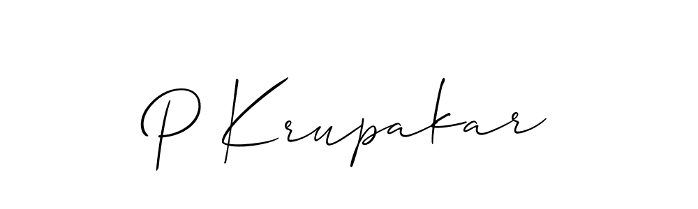 Once you've used our free online signature maker to create your best signature Allison_Script style, it's time to enjoy all of the benefits that P Krupakar name signing documents. P Krupakar signature style 2 images and pictures png