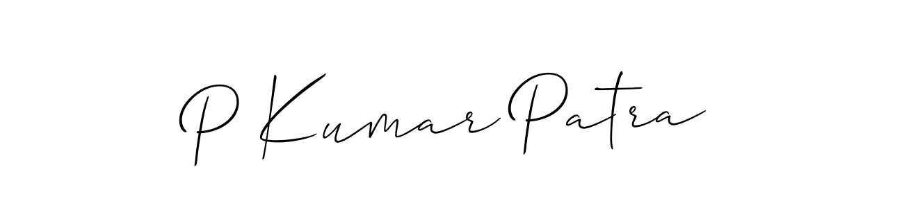 Make a short P Kumar Patra signature style. Manage your documents anywhere anytime using Allison_Script. Create and add eSignatures, submit forms, share and send files easily. P Kumar Patra signature style 2 images and pictures png