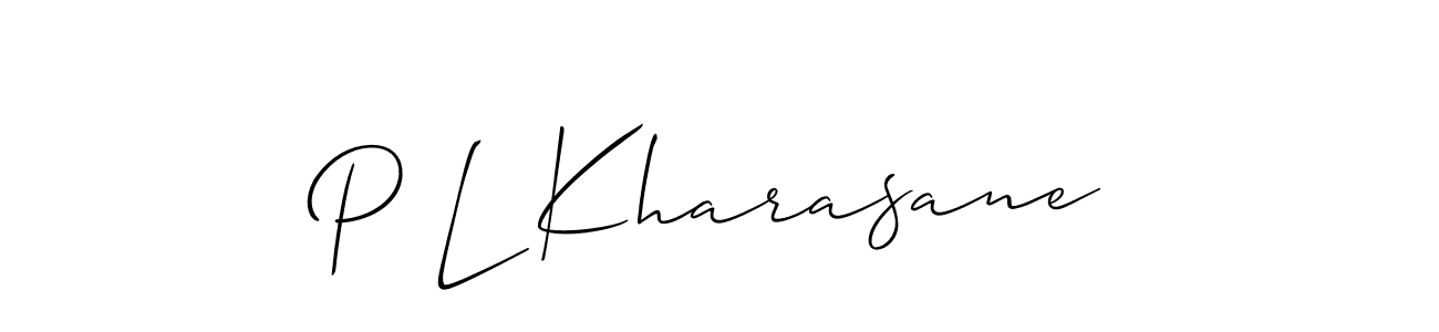 Make a beautiful signature design for name P L Kharasane. Use this online signature maker to create a handwritten signature for free. P L Kharasane signature style 2 images and pictures png