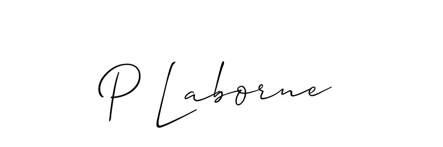 Make a beautiful signature design for name P Laborne. Use this online signature maker to create a handwritten signature for free. P Laborne signature style 2 images and pictures png