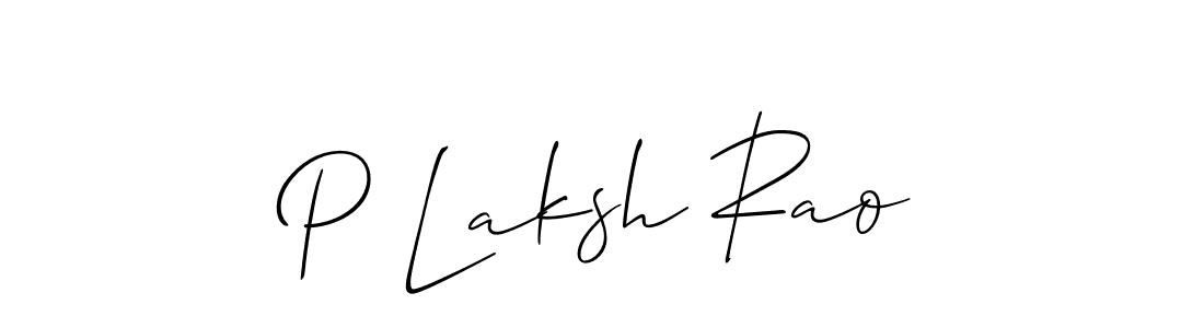 Similarly Allison_Script is the best handwritten signature design. Signature creator online .You can use it as an online autograph creator for name P Laksh Rao. P Laksh Rao signature style 2 images and pictures png