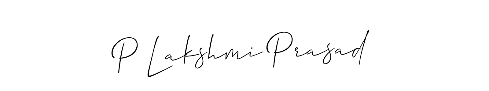 How to Draw P Lakshmi Prasad signature style? Allison_Script is a latest design signature styles for name P Lakshmi Prasad. P Lakshmi Prasad signature style 2 images and pictures png