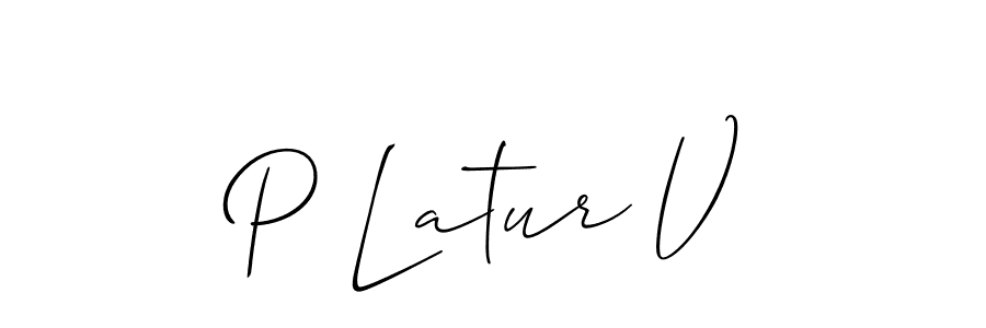 Best and Professional Signature Style for P Latur V. Allison_Script Best Signature Style Collection. P Latur V signature style 2 images and pictures png