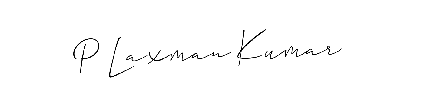 Also You can easily find your signature by using the search form. We will create P Laxman Kumar name handwritten signature images for you free of cost using Allison_Script sign style. P Laxman Kumar signature style 2 images and pictures png