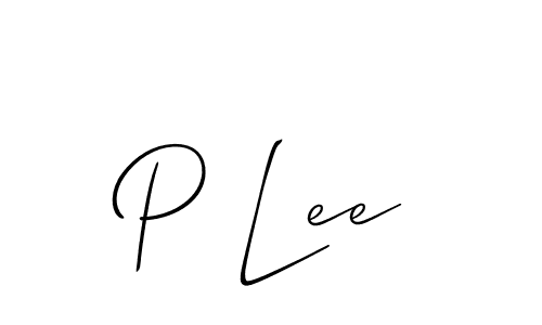 Best and Professional Signature Style for P Lee. Allison_Script Best Signature Style Collection. P Lee signature style 2 images and pictures png