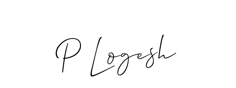 Allison_Script is a professional signature style that is perfect for those who want to add a touch of class to their signature. It is also a great choice for those who want to make their signature more unique. Get P Logesh name to fancy signature for free. P Logesh signature style 2 images and pictures png