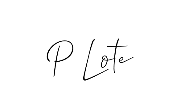 Allison_Script is a professional signature style that is perfect for those who want to add a touch of class to their signature. It is also a great choice for those who want to make their signature more unique. Get P Lote name to fancy signature for free. P Lote signature style 2 images and pictures png