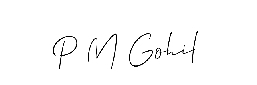 This is the best signature style for the P M Gohil name. Also you like these signature font (Allison_Script). Mix name signature. P M Gohil signature style 2 images and pictures png