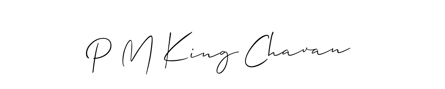 This is the best signature style for the P M King Chavan name. Also you like these signature font (Allison_Script). Mix name signature. P M King Chavan signature style 2 images and pictures png