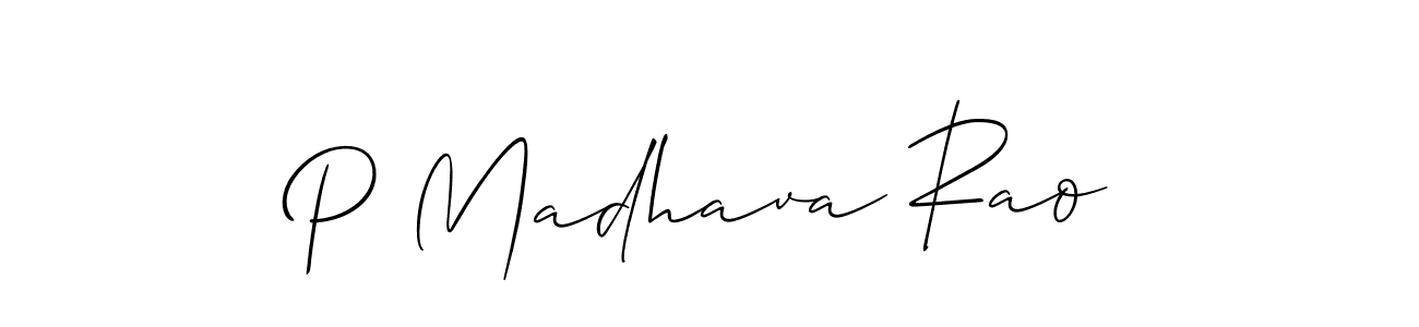 Make a beautiful signature design for name P Madhava Rao. Use this online signature maker to create a handwritten signature for free. P Madhava Rao signature style 2 images and pictures png