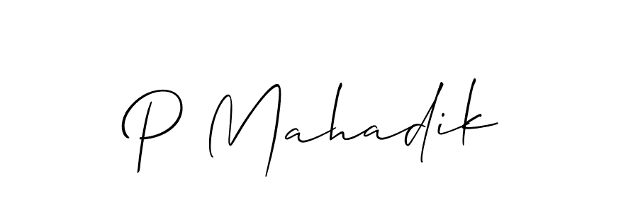 Best and Professional Signature Style for P Mahadik. Allison_Script Best Signature Style Collection. P Mahadik signature style 2 images and pictures png