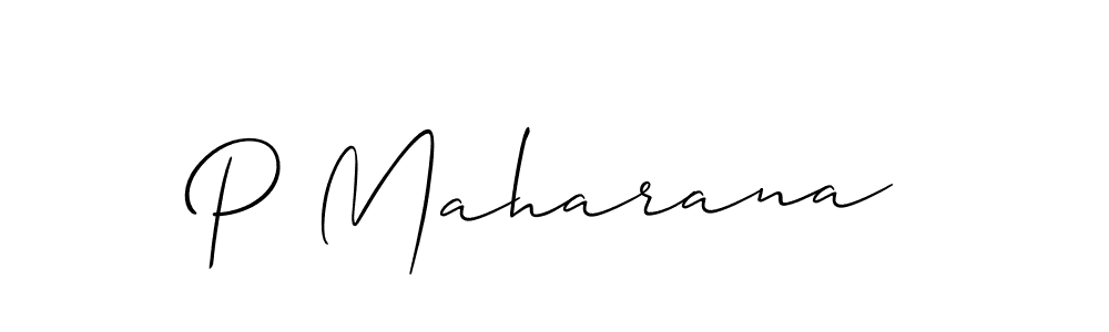 Also we have P Maharana name is the best signature style. Create professional handwritten signature collection using Allison_Script autograph style. P Maharana signature style 2 images and pictures png