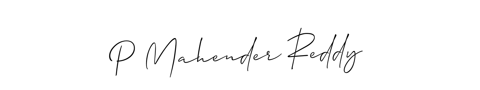 Make a beautiful signature design for name P Mahender Reddy. Use this online signature maker to create a handwritten signature for free. P Mahender Reddy signature style 2 images and pictures png