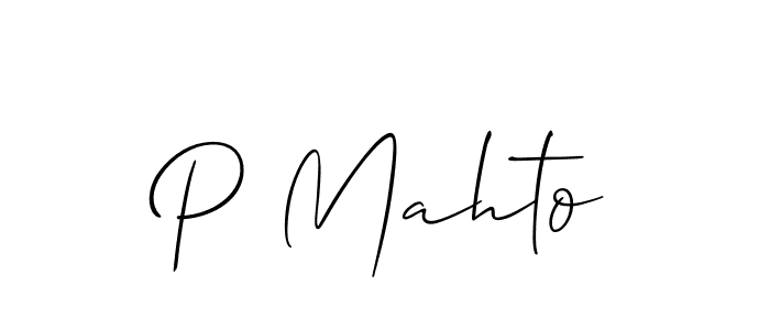 Make a short P Mahto signature style. Manage your documents anywhere anytime using Allison_Script. Create and add eSignatures, submit forms, share and send files easily. P Mahto signature style 2 images and pictures png