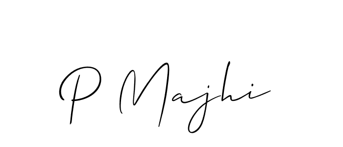 Use a signature maker to create a handwritten signature online. With this signature software, you can design (Allison_Script) your own signature for name P Majhi. P Majhi signature style 2 images and pictures png