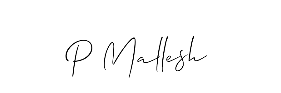 Similarly Allison_Script is the best handwritten signature design. Signature creator online .You can use it as an online autograph creator for name P Mallesh. P Mallesh signature style 2 images and pictures png