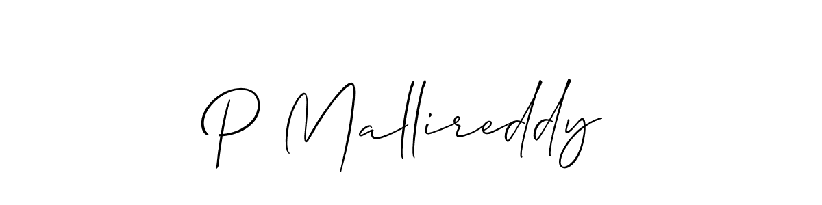 You can use this online signature creator to create a handwritten signature for the name P Mallireddy. This is the best online autograph maker. P Mallireddy signature style 2 images and pictures png