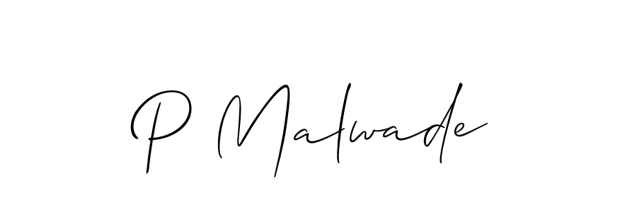 Make a short P Malwade signature style. Manage your documents anywhere anytime using Allison_Script. Create and add eSignatures, submit forms, share and send files easily. P Malwade signature style 2 images and pictures png