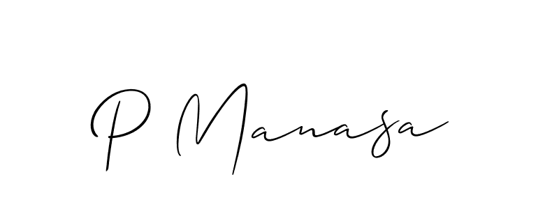 You should practise on your own different ways (Allison_Script) to write your name (P Manasa) in signature. don't let someone else do it for you. P Manasa signature style 2 images and pictures png