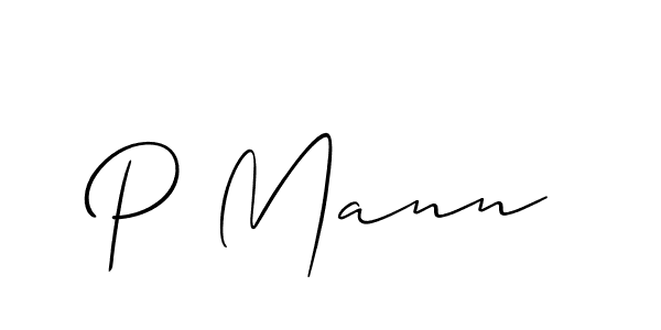 It looks lik you need a new signature style for name P Mann. Design unique handwritten (Allison_Script) signature with our free signature maker in just a few clicks. P Mann signature style 2 images and pictures png