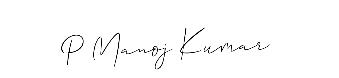 You can use this online signature creator to create a handwritten signature for the name P Manoj Kumar. This is the best online autograph maker. P Manoj Kumar signature style 2 images and pictures png