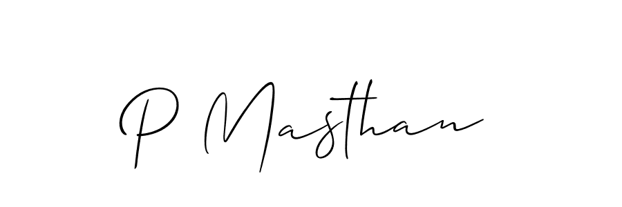 Make a beautiful signature design for name P Masthan. Use this online signature maker to create a handwritten signature for free. P Masthan signature style 2 images and pictures png