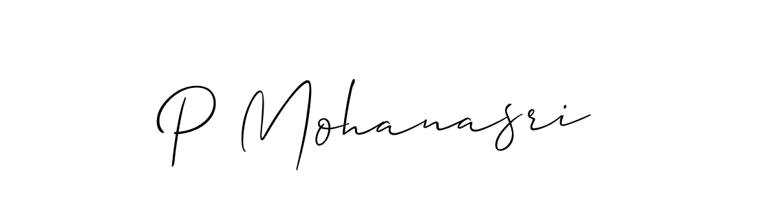 Make a short P Mohanasri signature style. Manage your documents anywhere anytime using Allison_Script. Create and add eSignatures, submit forms, share and send files easily. P Mohanasri signature style 2 images and pictures png