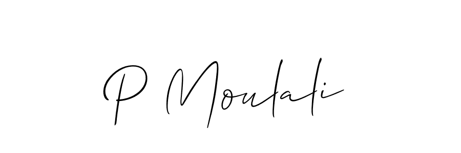 Once you've used our free online signature maker to create your best signature Allison_Script style, it's time to enjoy all of the benefits that P Moulali name signing documents. P Moulali signature style 2 images and pictures png