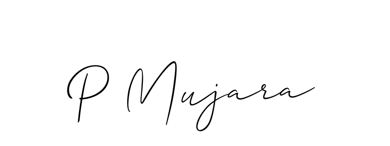 Once you've used our free online signature maker to create your best signature Allison_Script style, it's time to enjoy all of the benefits that P Mujara name signing documents. P Mujara signature style 2 images and pictures png
