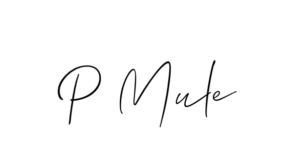 P Mule stylish signature style. Best Handwritten Sign (Allison_Script) for my name. Handwritten Signature Collection Ideas for my name P Mule. P Mule signature style 2 images and pictures png