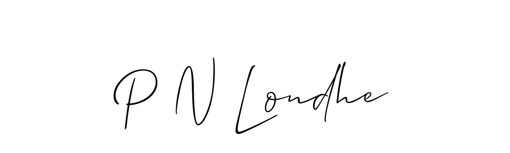 You should practise on your own different ways (Allison_Script) to write your name (P N Londhe) in signature. don't let someone else do it for you. P N Londhe signature style 2 images and pictures png