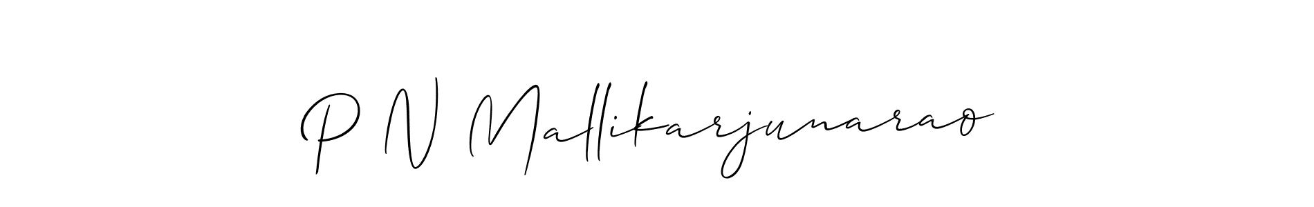 Also we have P N Mallikarjunarao name is the best signature style. Create professional handwritten signature collection using Allison_Script autograph style. P N Mallikarjunarao signature style 2 images and pictures png